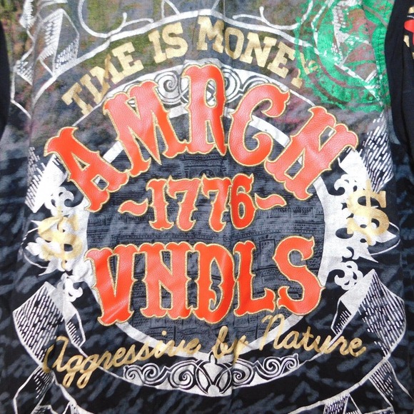 Denim Distillery Tee Shirt Adult 2XL Heritage America Vandals Graphic 1776 Logo - Picture 3 of 10